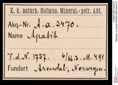 Etiketten zu Apatit (NHMW-MIN-Aa3470)